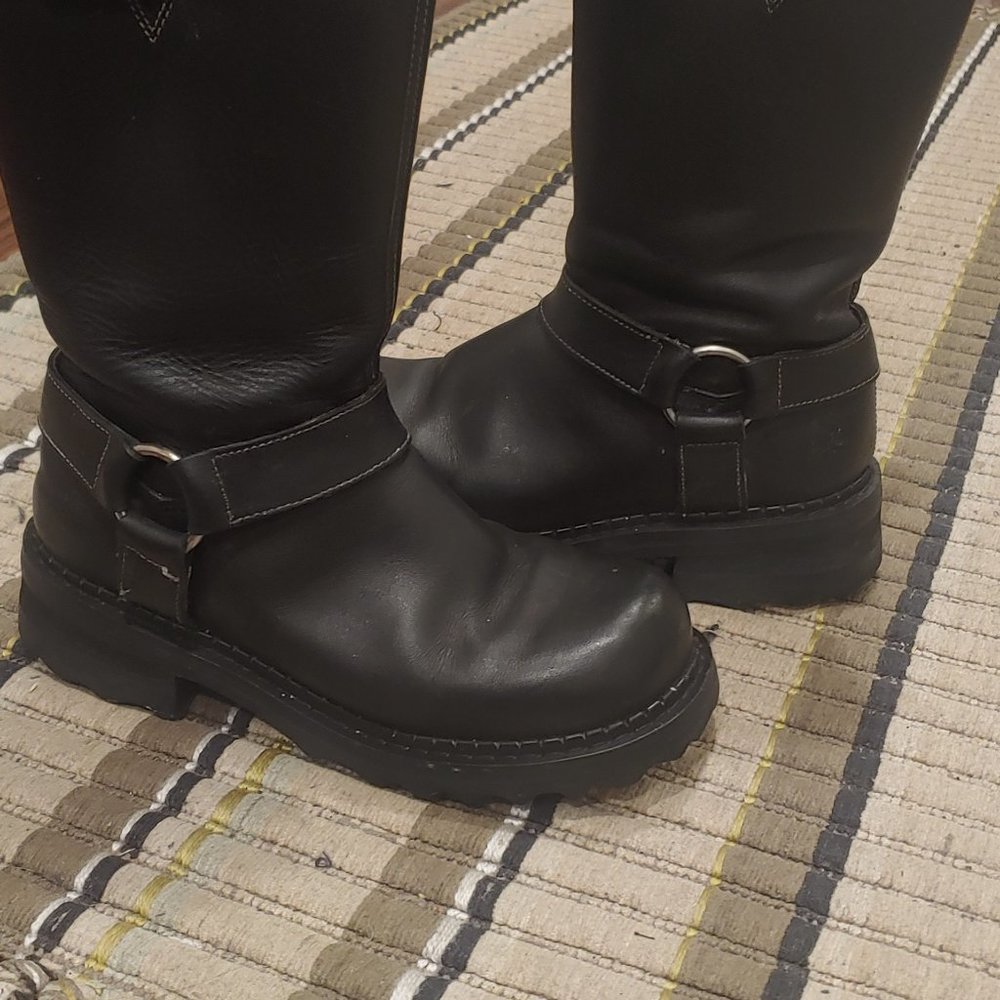 Flu Vog Zip up engineer boots